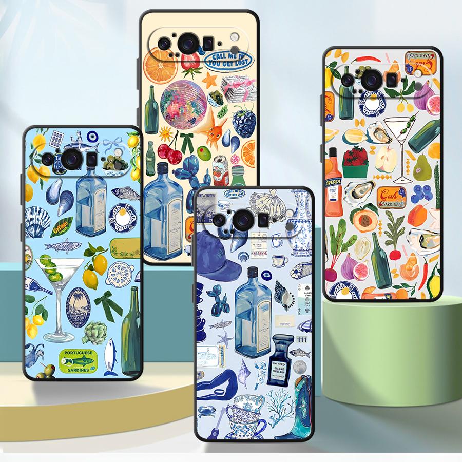 Google Pixel 9 - Casing Penutup Ponsel Funda Pemandangan Tepi