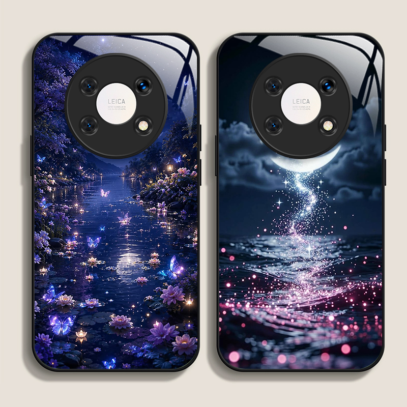 Camera Lens Protector - Casing Magnetik Motif Kotak Karbon untuk