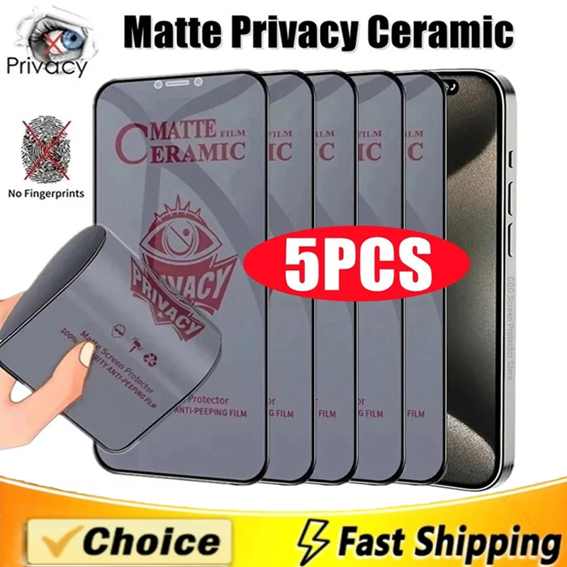 Matte Anti Glare Screen - Pelindung layar privasi, 5 buah Matte