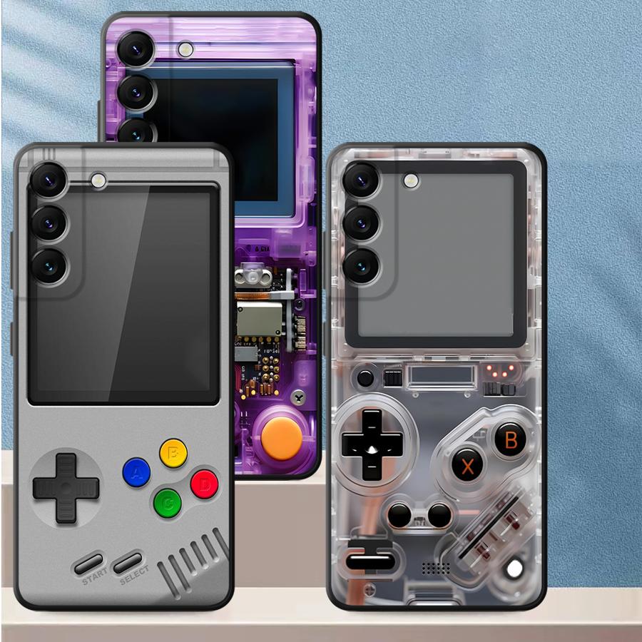 Samsung Galaxy A55 - Casing Ponsel Konsol Game Ungu untuk